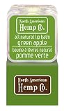 North American Hemp Co. All Natural Lip Balm, Green Apple, .17 Ounce Boxes (Pack of 3)
