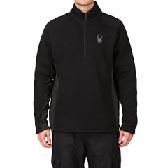 Spyder Half Fleece mit Rei�verschluss - Schwarz
