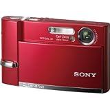 Sony Cybershot DSC-T50 7.2MP Digital Camera with 3x Optical Zoom (Red)