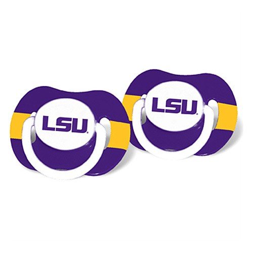 NCAA Louisiana State Fightin Tigers 2 Pack Pacifier