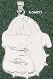 Georgia Bulldogs Giant 1 1/2 W x 1 7/8 H Bulldog Head Pendant - 14KT Gold Jewelry