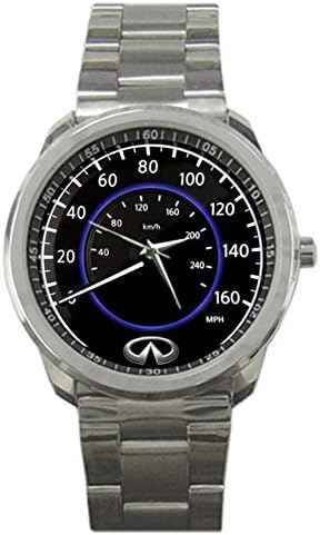 Mens Infiniti M Sedan Speedometer Sport Metal Watch