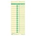 TOPS 1290 Business Forms Job Cards For Pyramid Model 1000 Electric Time Recorder, 500/Bx