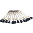 MOUNTED END BRUSH STIFF 1/4" FERRULE X 3/16" TRIM, 3/32"MANDREL BOX OF 12