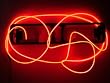 9ft Red Neon Glowing Strobing Electroluminescent Wire (El Wire)