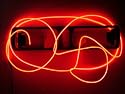 9ft Red Neon Glowing Strobing Electroluminescent Wire (El Wire)