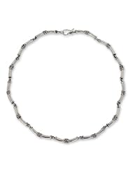 Sterling silver chain necklace, Bamboo - Sterling Silver Chain Necklace