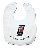 NBA Portland Trail Blazers White Snap Bib with Team Logo