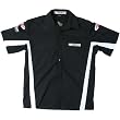 Joe Rocket Rocket Staff Men's Polo Sportswear Shirt w/ Free B&F Heart Sticker Bundle - Black/White
