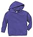 RABBIT SKINS Toddler Fleece Long Sleeve Hooded Pullover Sweatshirt with Side Seam Pockets, Black, 2T