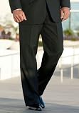 KingSize Big & Tall Wool-Blend Expandable Waist Pleated Dress Pants Kings Court