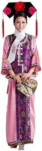 Chinese Ancient Costume Women's Halloween Cosplay Pink Bottoming-shirt&Purple FS