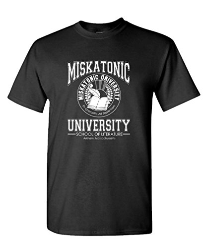 LIVE NICE - MISKATONIC LITERATURE - Mens Cotton T-Shirt