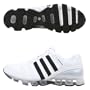 Adidas Microbounce Scorch White/Black/Metallic Silver Leather Athletic Shoes men's 11