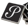 Marble Coaster Set P - Black