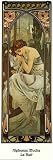 Nuit (Night) - Artist: Alphonse Mucha - Art Print Poster Size: 11.75 by 35.50 inches