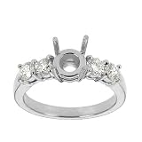 Platinum Setting with Round Diamonds (0.65 ct. tw. G/H color VS2 clarity)