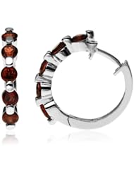Sterling Silver Hoop Earrings (0.7" Diameter)