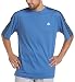 adidas Men's Foundation Short-Sleeve Shirt, Air Force Blue/Black, X-Large
