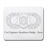 Civil Engineer Readiness Badge Basic Mouse Pad Civil Engineer Readiness Badge Basic Mouse Pad