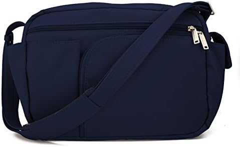 BeSafeBags 10-Pocket with Organizer, Steel Strap Shoulder Bag!