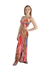 Polyester Leopard Print Maxi Dress 