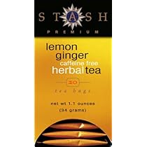 Stash Tea - Lemon Ginger Herbal Tea - 20 bag ( Value Bulk Multi-pack)