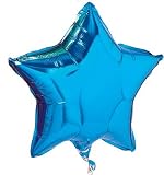 Star Mylar Balloon Blue