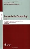 ISBN 9783540000129 product image for Dependable Computing EDCC-4: 4th European Dependable Computing Conference Toulou | upcitemdb.com