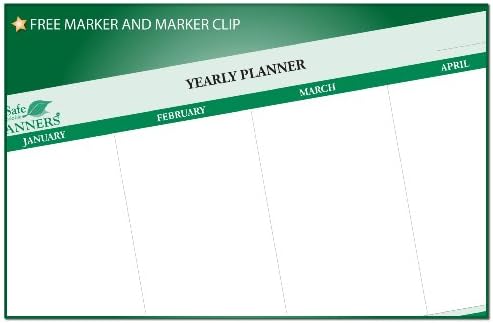 Sticky-Note 12-Month Objectives Planner 24 in x 38 in