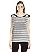 Calvin Klein Women's S/L Textured Stripe