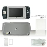 Sharp Sidekick LX Cell Phone Trans. Clear Protective Case Faceplate Cover Clip with Lens