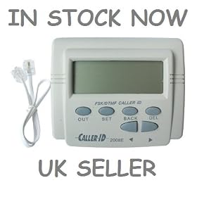FSK DTMF CALLER ID TELEPHONE CABLE LCD PHONE DISPLAY UK by GADGET-GEEKS