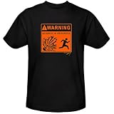 Mythbusters Tory's WarningÂ  T-Shirt - Black, Large