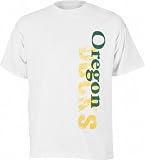 Oregon Ducks White Vertical Cube T-Shirt