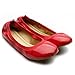 Ollio Women's Ballet Shoe Comfort Cute Enamel Flat