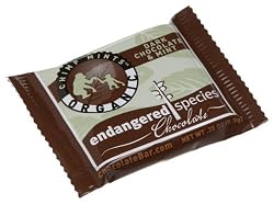 Endangered Species Chimp Mints, Organic Dark Chocolate & Mint, 0.35-Ounce Packages (Pack of 64)
