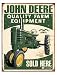 John Deere Farm Equipment Sign
