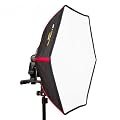 SMDV Firefly Pro Beauty Softbox Diffusor 55cm (Softbox f�r Blitzger�te, Leuchtfl�che � 55cm) schwarz-rot f�r z.B. SB-910 SB-900 SB-800, 580EX 430EX, Di866 Di622 uvam.