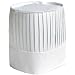 San Jamar CH-EURO Poly Cotton Pleated Chef Hat, 9" Height, White