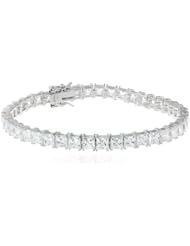 Sterling Silver Swarovski Zirconia Princess Tennis Bracelet