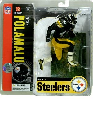 Childrens Toyshop  Toys : McFarlane Toys 6" NFL Series 14 - Troy Polamalu Black Jersey