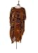 African Lady Carnival Kaftan in Tan Brown Sizes 14 to 28