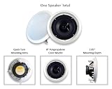 Acoustic Audio SP8c 300 Watt 8" Round In-Wall/Ceiling Home Speaker