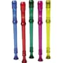 Canto One-Piece Translucent Soprano Recorder with Baroque Fingering Transparent Blue