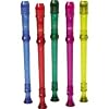 Canto One-Piece Translucent Soprano Recorder with Baroque Fingering Transparent Blue