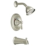 Moen T2113BN Kingsley Posi-Temp Tub and Shower Trim Kit without Valve, Brushed Nickel