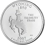2007 D-mint Wyoming Quarter Coin UNC