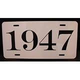 1947 YEAR LICENSE PLATE 