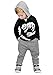 Little Boys Toddler Outfit Hooded Dinasour Sweatshirt and Pants 2Pcs Clothing Sets